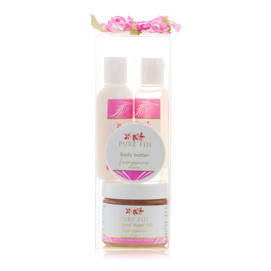 Pure Fiji - Sugar Glow Spa Box Gift pack - Frangipani