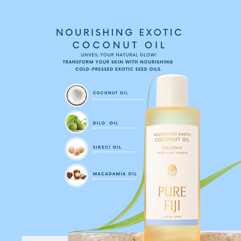 Pure Fiji - Exotic Oil 230ml - Coconut Milk & Honey NEW